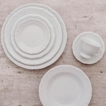 Imagem de Conjunto 24 Pratos Rasos Pomerode Porcelana Schmidt