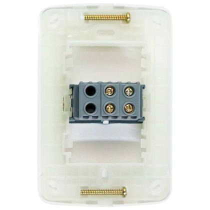 Imagem de Conjunto 2x4 Interruptor 1 Tecla Bipolar Simples 25A B3 Margirius