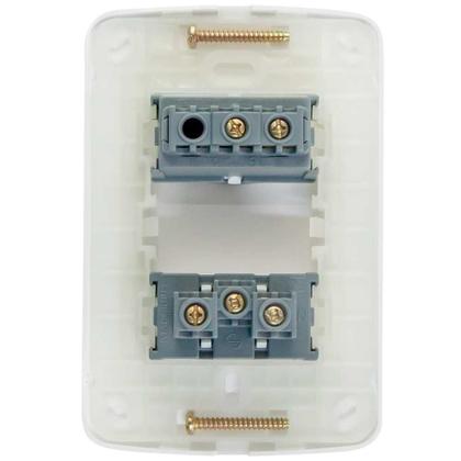 Imagem de Conjunto 2X4 Interruptor 1 Tecla Simples + 1 Tomada 10A B3