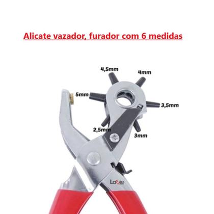 Imagem de Conjunto 3 Alicates Para Furar E Aplicar Ilhós E Botão Metal
