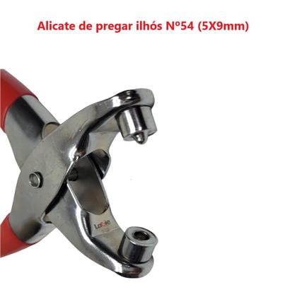 Imagem de Conjunto 3 Alicates Para Furar E Aplicar Ilhós E Botão Metal