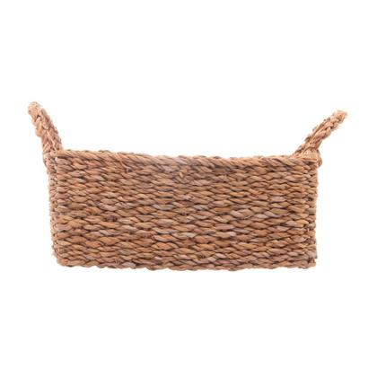 Imagem de Conjunto 3 Cestas Retangulares de Fibra Natural com Alça