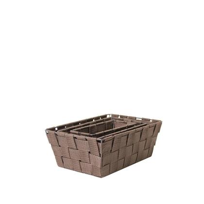 Imagem de Conjunto 3 Cestos Organizadores Ogza Marrom