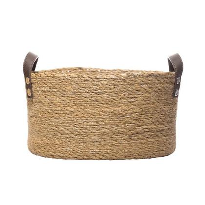 Imagem de Conjunto 3 Cestos Organizadores Ovais de Fibra Natural com Alça Wolff