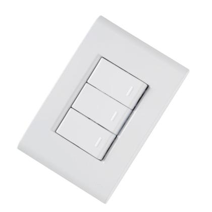 Imagem de Conjunto 3 Interruptor Simples 10A/250V Liz Tramontina