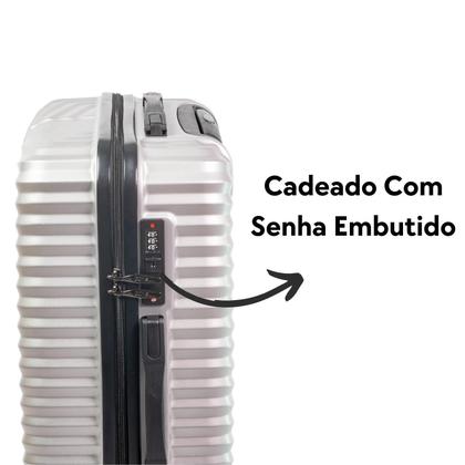 Imagem de Conjunto 3 Malas De Viagem Tamanho P M G Abs Cor Pret0