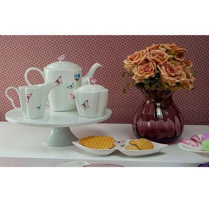Imagem de Conjunto 3 Peças para Café de Porcelana Borboletas