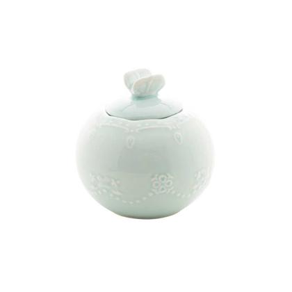 Imagem de Conjunto 3 Peças Porcelana p/ Chá Butterfly Azul Bon Gourmet
