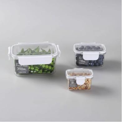 Imagem de Conjunto 3 Pote Hermético Tampas com Travas Quadrado ou Retangular