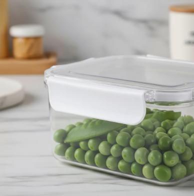 Imagem de Conjunto 3 Pote Hermético Tampas com Travas Quadrado ou Retangular