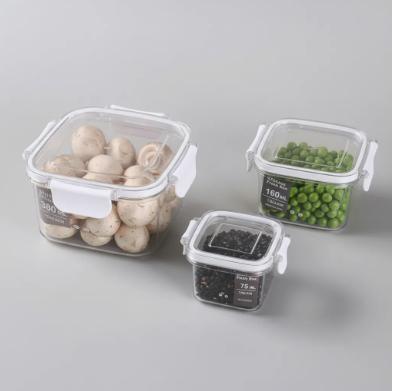 Imagem de Conjunto 3 Pote Hermético Tampas com Travas Quadrado ou Retangular