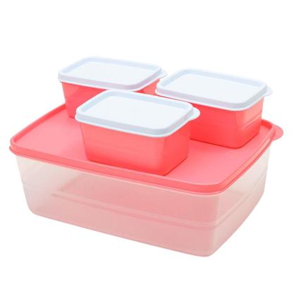 Conjunto 3 Pote Tupperware Hermético - Organização Perfeita - Dup Imagem de Conjunto 3 Pote Tupperware Hermético - Organização Perfeita