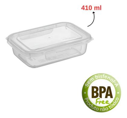 Imagem de Conjunto 3 Potes Transparente P/ Alimentos Com Trava Atóxico