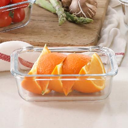 Imagem de Conjunto 3 Potes Vidro Hermético Mantimentos Marmita 370ml