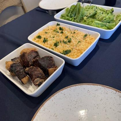 Imagem de Conjunto 3 Refratários de Porcelana Travessas Brancas Retangulares Servir Mesa Posta Línea Lyor