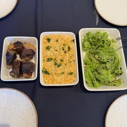 Imagem de Conjunto 3 Refratários de Porcelana Travessas Brancas Retangulares Servir Mesa Posta Línea Lyor