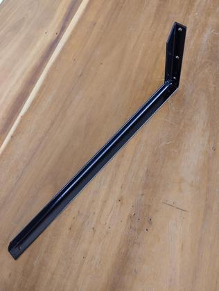 Imagem de Conjunto 3 Suportes Mão Francesa Reforçada 50 Cm na Cor Preta