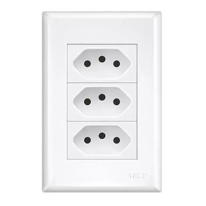Imagem de Conjunto 3 Tomadas 4x2  2P+T 20A/250V (10un) - Evidence Fame