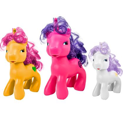 Imagem de Conjunto 3 Unicórnios No Ovo De Brinquedo Bonecos De Páscoa Em Vinil Para Crianças Presente - Lider Brinquedos