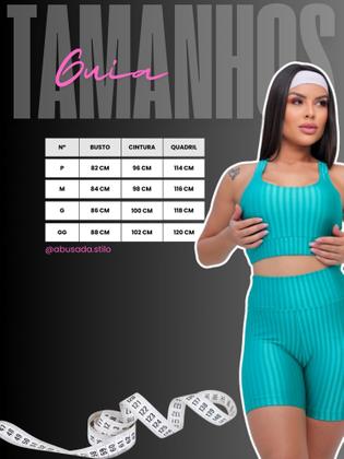 Imagem de Conjunto 3D Treino Fitness Top e Short  Conforto, Estilo e Alta Performance Moda Fitness Feminina