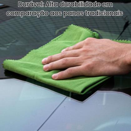 Imagem de Conjunto 3x Pano Mágico Ákora Ecomais Limpa Vidros Sem Fiapos