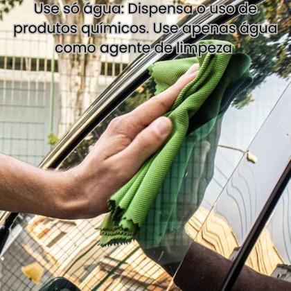 Imagem de Conjunto 3x Pano Mágico Ákora Ecomais Limpa Vidros Sem Fiapos