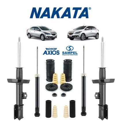 Imagem de Conjunto 4 Amortecedor Nakata + Kit Batente Onix 2012 2013