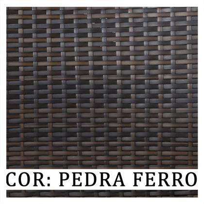 Imagem de Conjunto 4 Banquetas com Assento Estofado Charme em Ferro