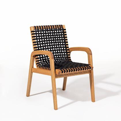 Imagem de Conjunto 4 Cadeiras 1 Banco 1 Mesa 180cm - Varanda Coberta/área Gourmet Traço