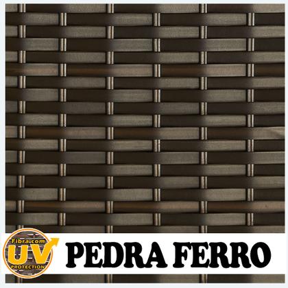 Imagem de Conjunto 4 Cadeiras Bela com Mesa Alta de Centro para Área Externa e Interna - Cor Pedra Ferro