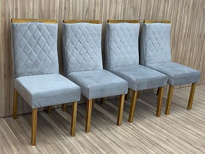 Imagem de Conjunto 4 Cadeiras de Jantar Bege 07 Virgínia