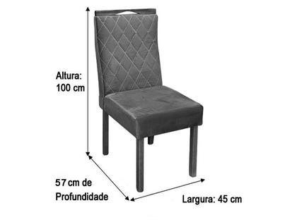 Imagem de Conjunto 4 Cadeiras de Jantar Bege 07 Virgínia