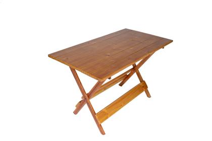 Imagem de Conjunto 4 cadeiras e 1 mesa dobrável de Madeira  120 x 70 - com pintura na cor mel