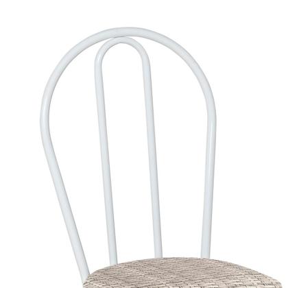 Imagem de Conjunto 4 Cadeiras Hécate Branco e Rattan