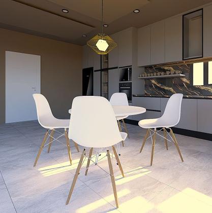 Imagem de Conjunto 4 Cadeiras para Sala de Jantar Eames Eiffel Dkr