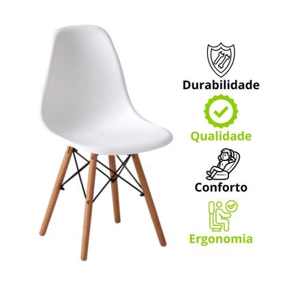 Imagem de Conjunto 4 Cadeiras para Sala de Jantar Eames Eiffel Dkr