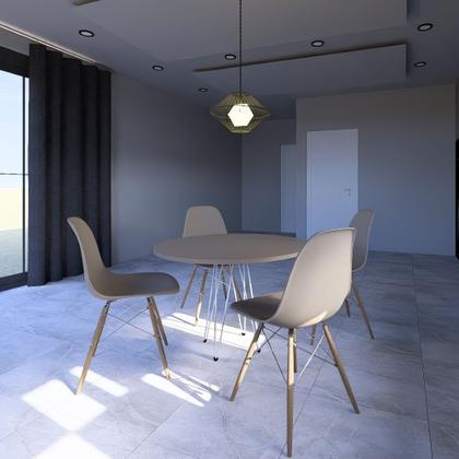 Imagem de Conjunto 4 Cadeiras para Sala de Jantar Eames Eiffel Dkr