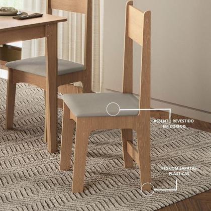 Imagem de Conjunto 4 Cadeiras para Sala de Jantar Savana