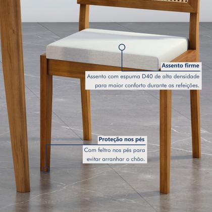 Imagem de Conjunto 4 Cadeiras Rainha em Madeira Maciça