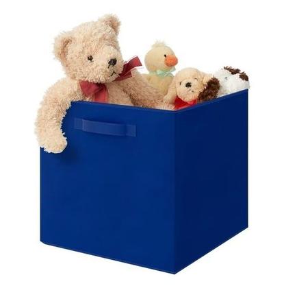 Imagem de Conjunto 4 Caixas Organizadora Dobravel Multiuso Decoteam Azul