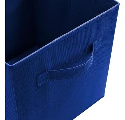 Imagem de Conjunto 4 Caixas Organizadora Dobravel Multiuso Decoteam Azul