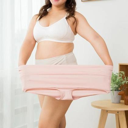 Imagem de Conjunto 4 Calcinhas Algodão Plus Size Cintura Alta - Conforto e Modelagem