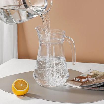 Imagem de Conjunto 4 Copos 310ml Com Jarra 1,3 Litros Vidro Agua Suco