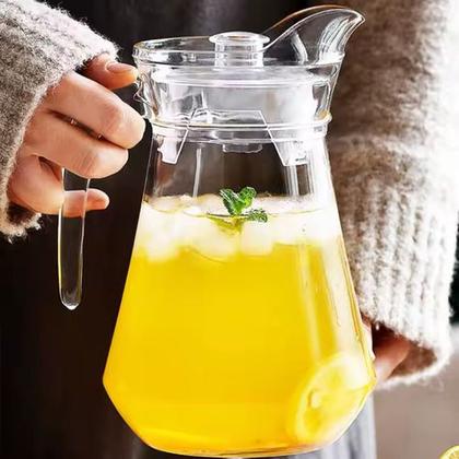 Imagem de Conjunto 4 Copos 310ml Com Jarra 1,3 Litros Vidro Agua Suco