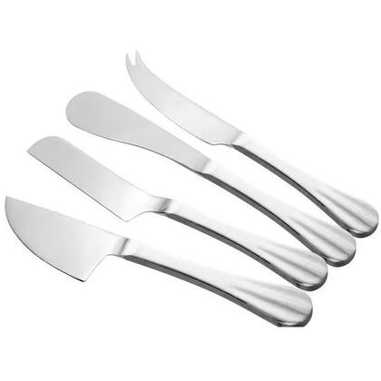 Imagem de Conjunto 4 Facas para Queijo de Aço Inox - Lyor