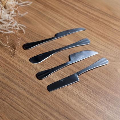 Imagem de Conjunto 4 Facas para Queijo de Aço Inox Positano com Caixa Display - Lyor