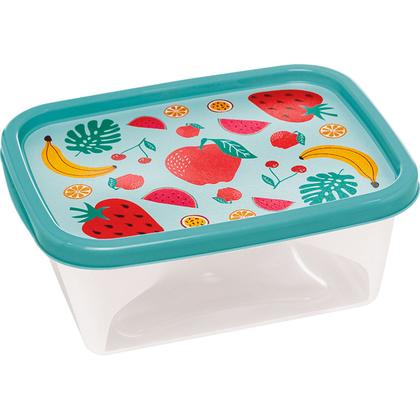 Imagem de Conjunto 4 Potes Retangulares Para Marmita Com Tampa Sem Bpa - Jaguar Plasticos