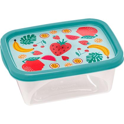 Imagem de Conjunto 4 Potes Retangulares Para Marmita Com Tampa Sem Bpa - Jaguar Plasticos