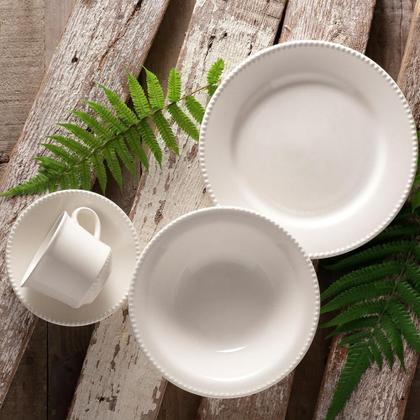 Imagem de Conjunto 4 Xícaras Chá Cerâmica 240Ml Perla Branco