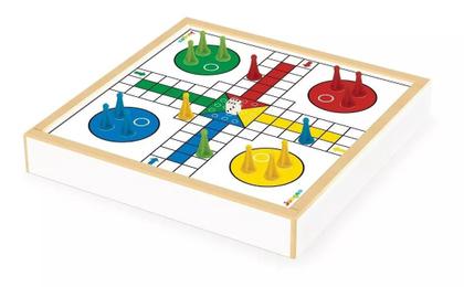 Imagem de Conjunto 4x1 Jogos Tabuleiro Xadrez Damas Trilha Ludo 718